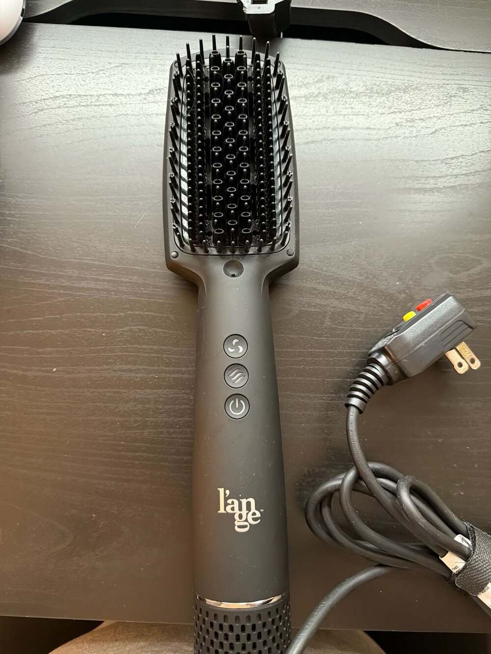 L'ange Hair AIRess Straightening Blow Dryer Brush Black